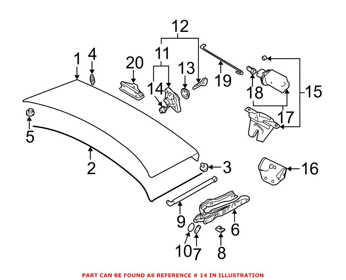 BMW Door Lock Rod Circlip - Front 51221817032